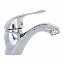 Μπαταρία Νιπτήρα Αναμεικτική Versus Χρωμέ με Μακρύ Ρουξούνι